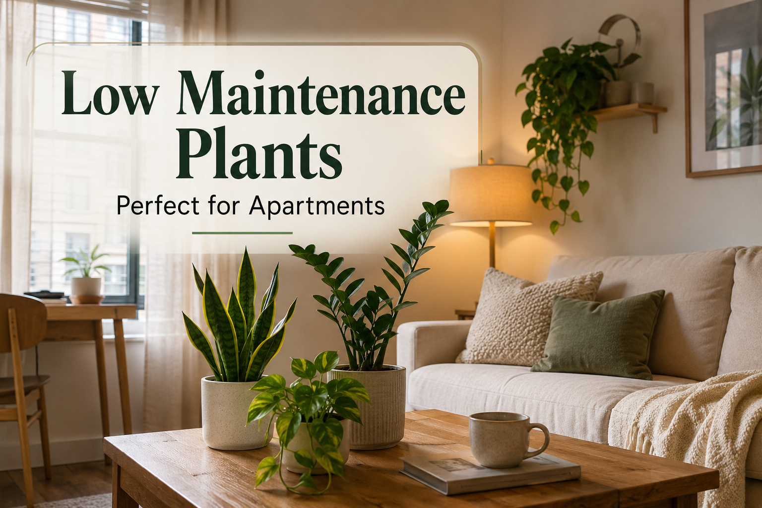 Low Maintenance Indoor Plants for Apartments (Easy Care Guide)