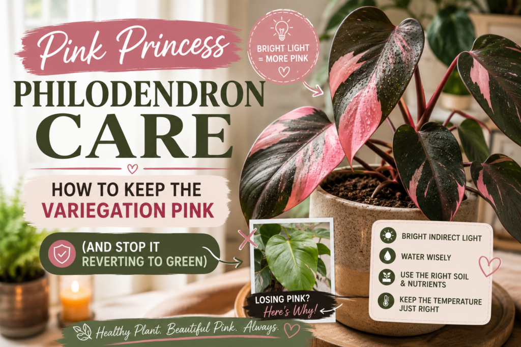 How to care for pink princess philodendron