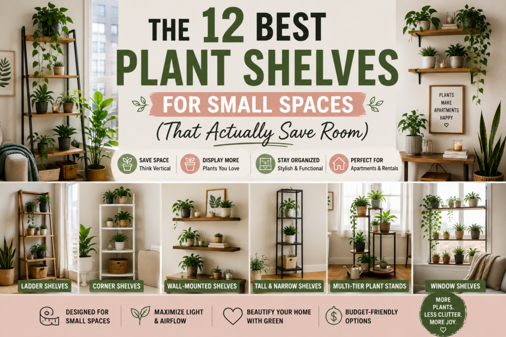 The 12 Best Plant Shelves for Small Spaces (That Actually Save Room) The 12 Best Plant Shelves for Small Spaces