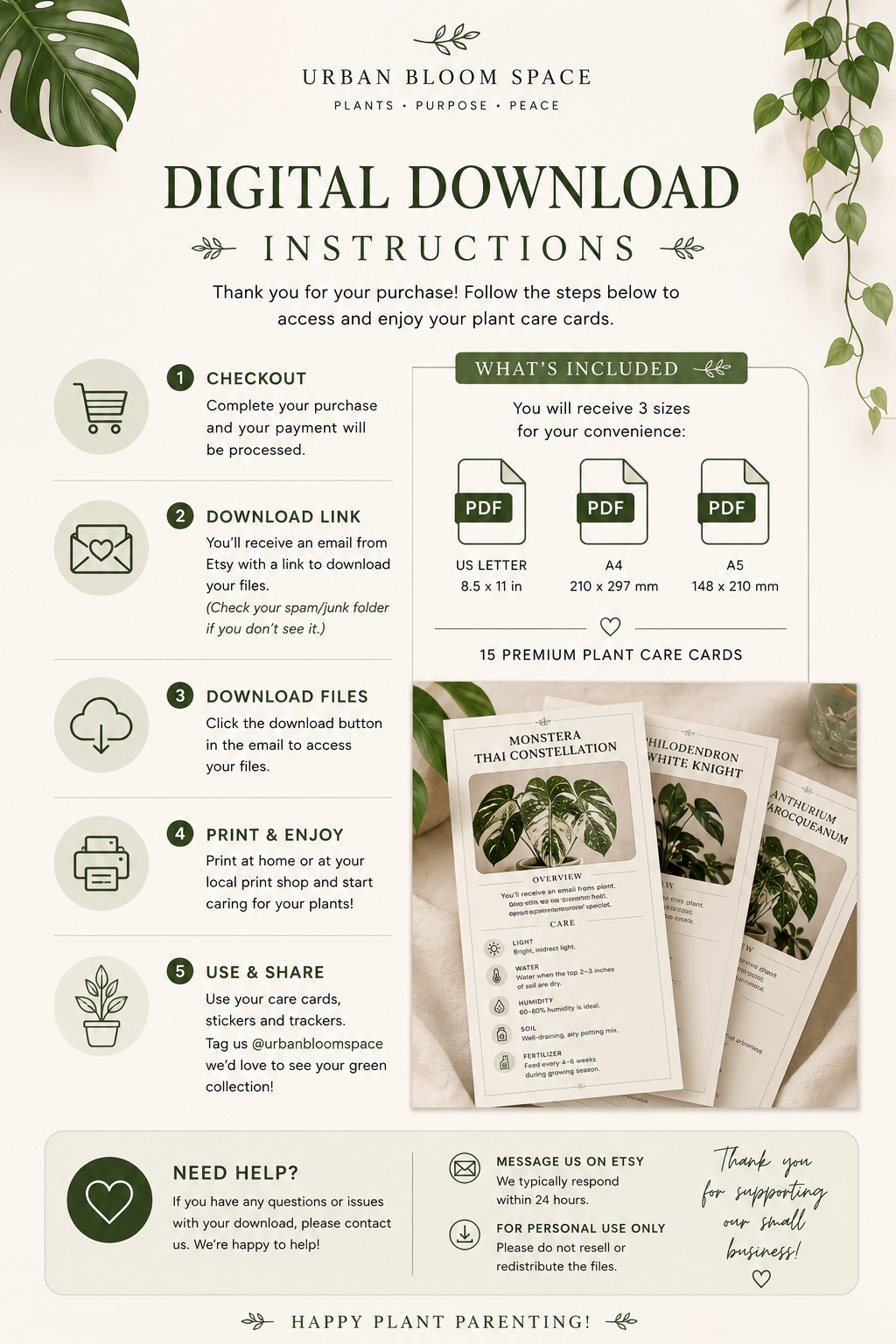 Luxury Rare Houseplant Care Cards | Printable Botanical Plant Guide | Digital Download | Indoor Plant Collection PDF luxury rare houseplant care cards | printable botanical plant guide | digital download | indoor plant collection pdf