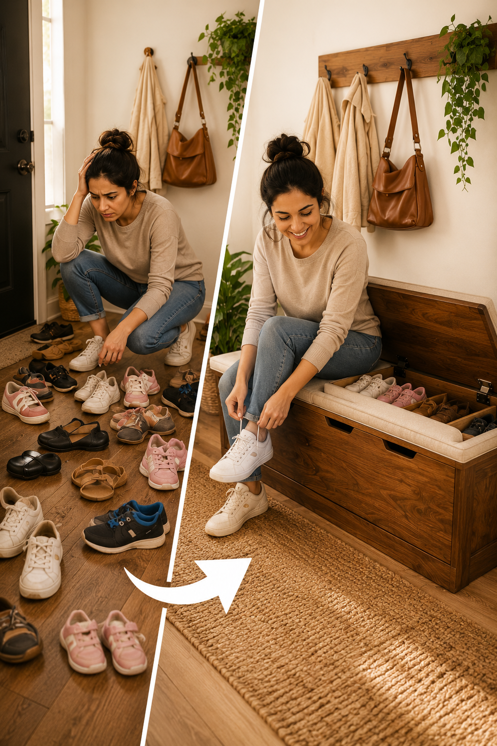 DIY Entryway Bench with Hidden Shoe Storage — Step-by-Step Guide Shoes Storage Box