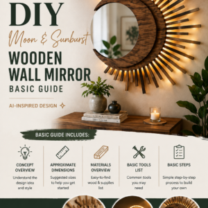 DIY Wooden Wall Mirror